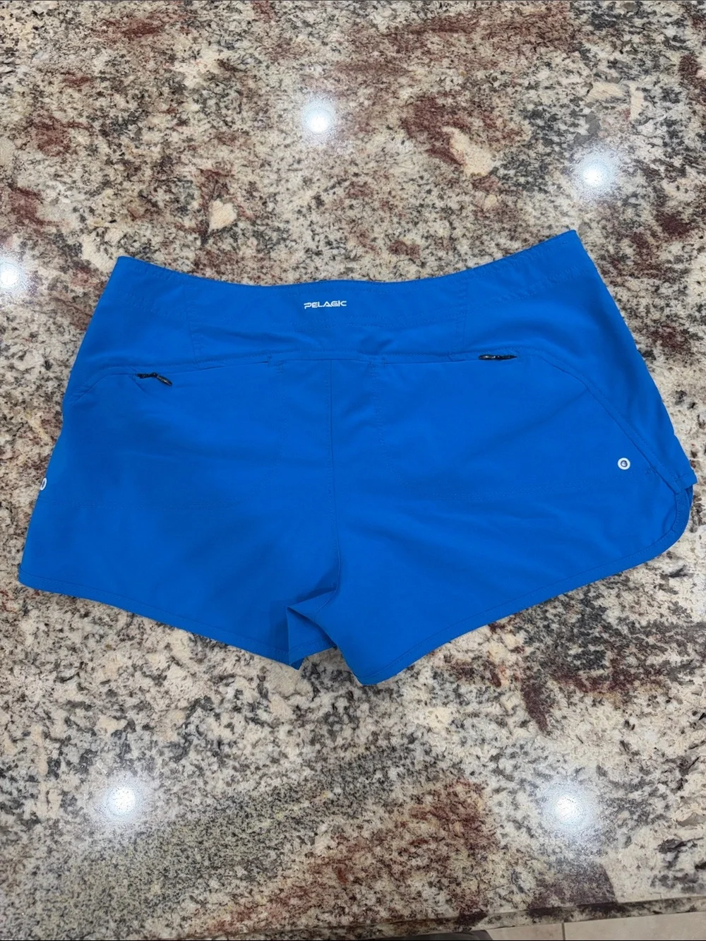 Pelagic bright Blue Women's Athletic Shorts - Picture 4 of 4